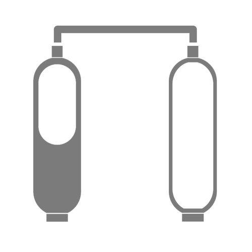 Expand gas volume Expand gas volume